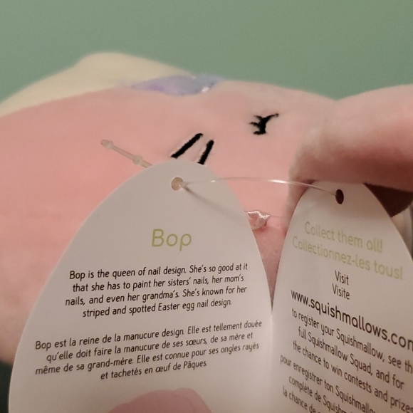 Squishmallow BOP 5 inch bunny NWT easter - Picture 3 of 3